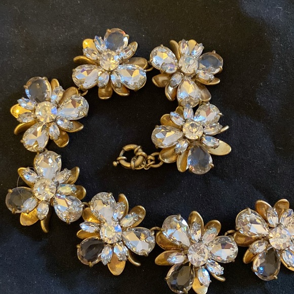 JCrew faux diamond necklace and earrings set - Picture 4 of 5